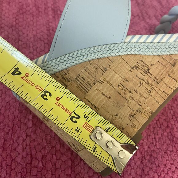 Draper James RSVP Charlotte Wedge Sandals Blue Size 8 - Picture 10 of 12